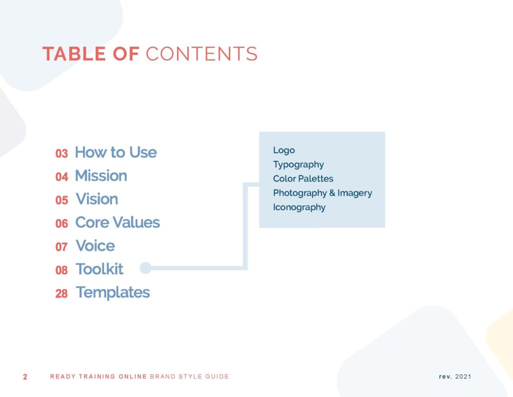 Brand style guide revisions led by Whitney L. Wagner